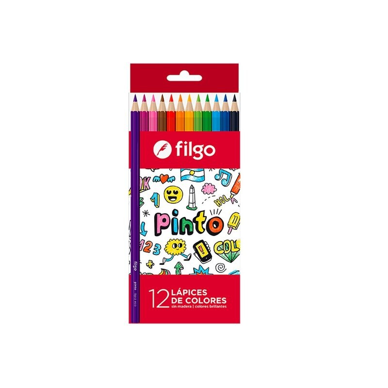 Lapices Filgo Pinto x12 colores