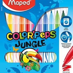 Marcadores Color´Peps Jungle x12 unidades MAPED