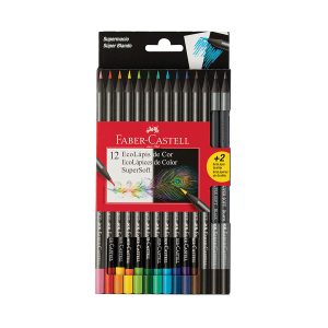 Lapices Faber Castell Supersoft x12 de colores
