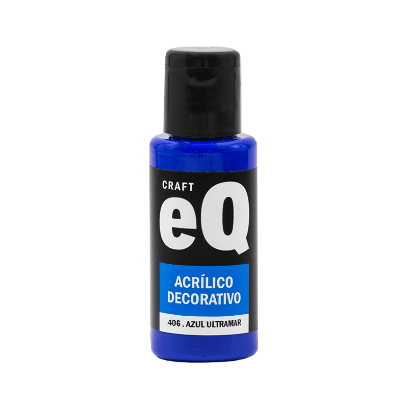 Acrílico EQ x 50 cc color azul ultramar (406)