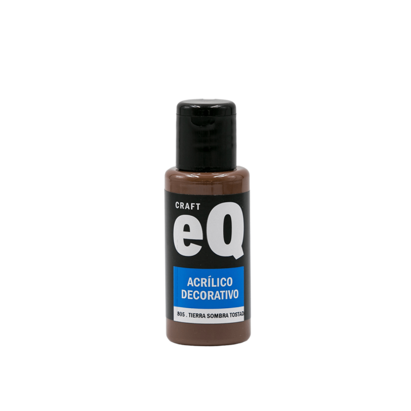 Acrílico EQ x 50 cc color tierra sombra tostada (805)