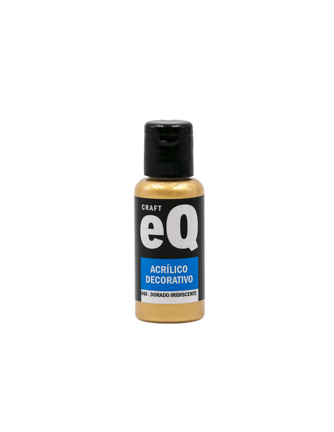 Acrílico EQ x 50 cc color dorado iridiscente (040)