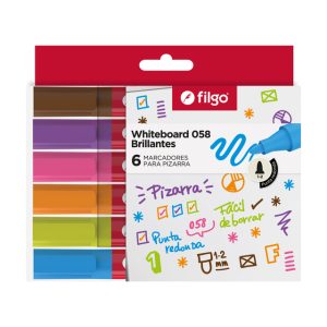 Marcadores para pizarra Filgo x6