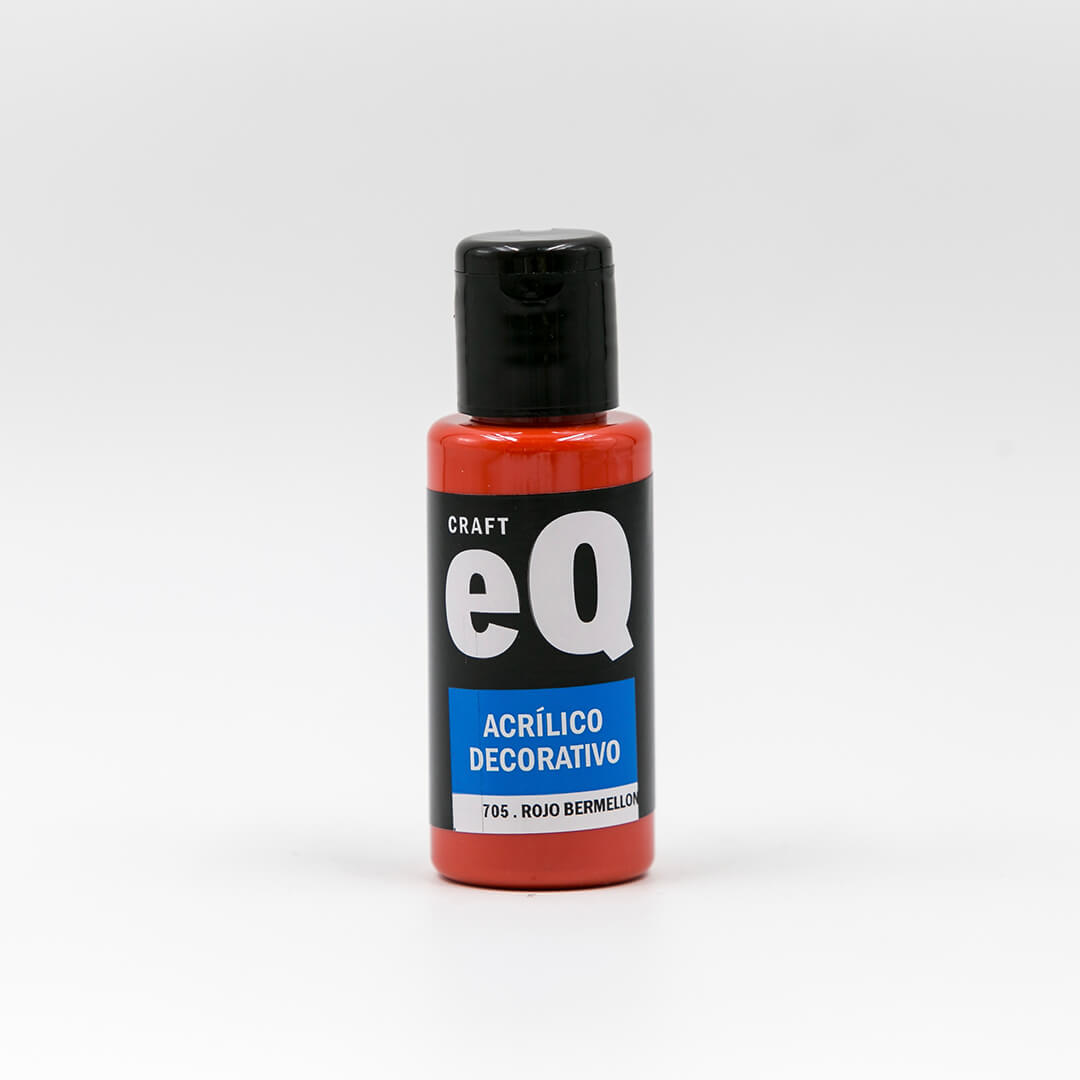 Acrílico EQ x 50 cc color rojo bermellón (705)