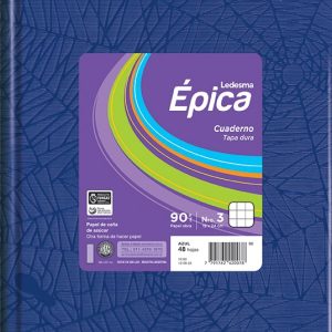 Cuaderno tapa dura Epica n3 x48 hojas rayadas