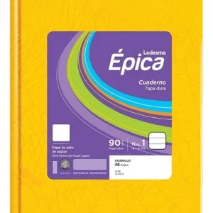 Cuaderno tapa dura Epica n1 x48 hojas rayadas