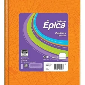 Cuaderno tapa dura Epica n1 x48 hojas rayadas