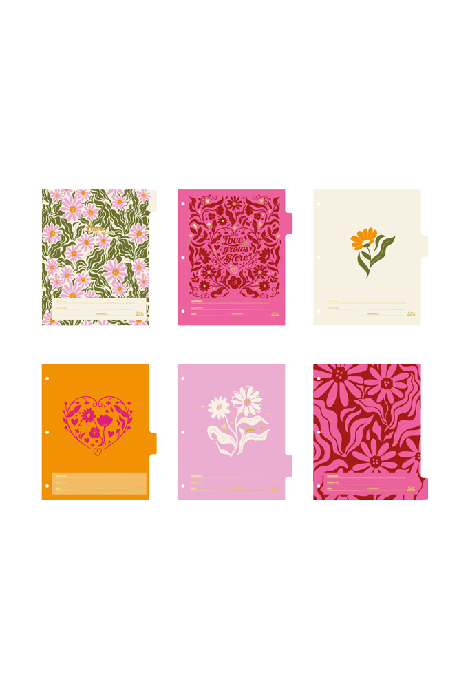 Set 6 separadores n3 FW con lengüeta Bloom