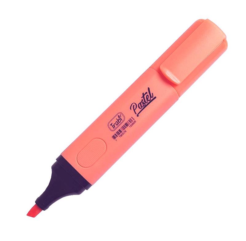 Resaltador trabi pastel naranja