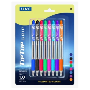 Lapiceras Linc Tip Top Grip Pack x8