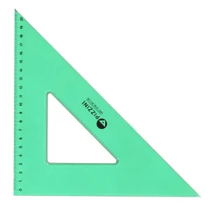 Escuadra 45º X 30 cm Pizzini acrílico verde