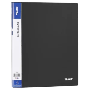 Carpeta Trama A4 Con 40 Folios negro