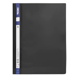 Carpeta Trama A4 tapa cristal color negro