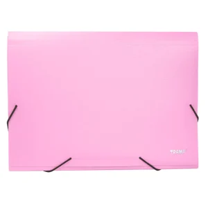 Clasificador Trama A4 12 divisiones color rosa pastel
