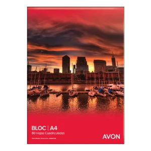 Bloc Avon 80 hojas cuadriculadas