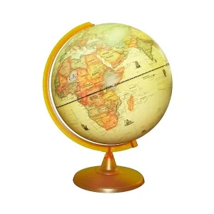 Globo terraqueo 30 cm base de plástico sepia 307AW