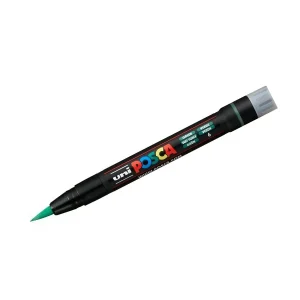 Marcador Posca Punta Pincel verde Uni PCF-350
