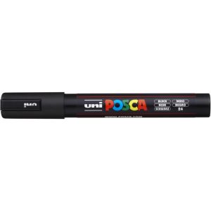 Marcador Posca negro PC-5M