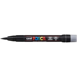 Marcador Posca Punta Pincel negro Uni PCF-350