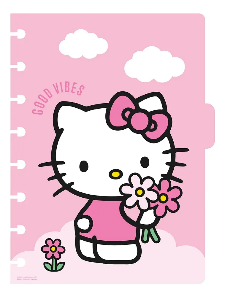 Cuaderno Mooving Loop Discos A5 Hello Kitty - Imagen 2