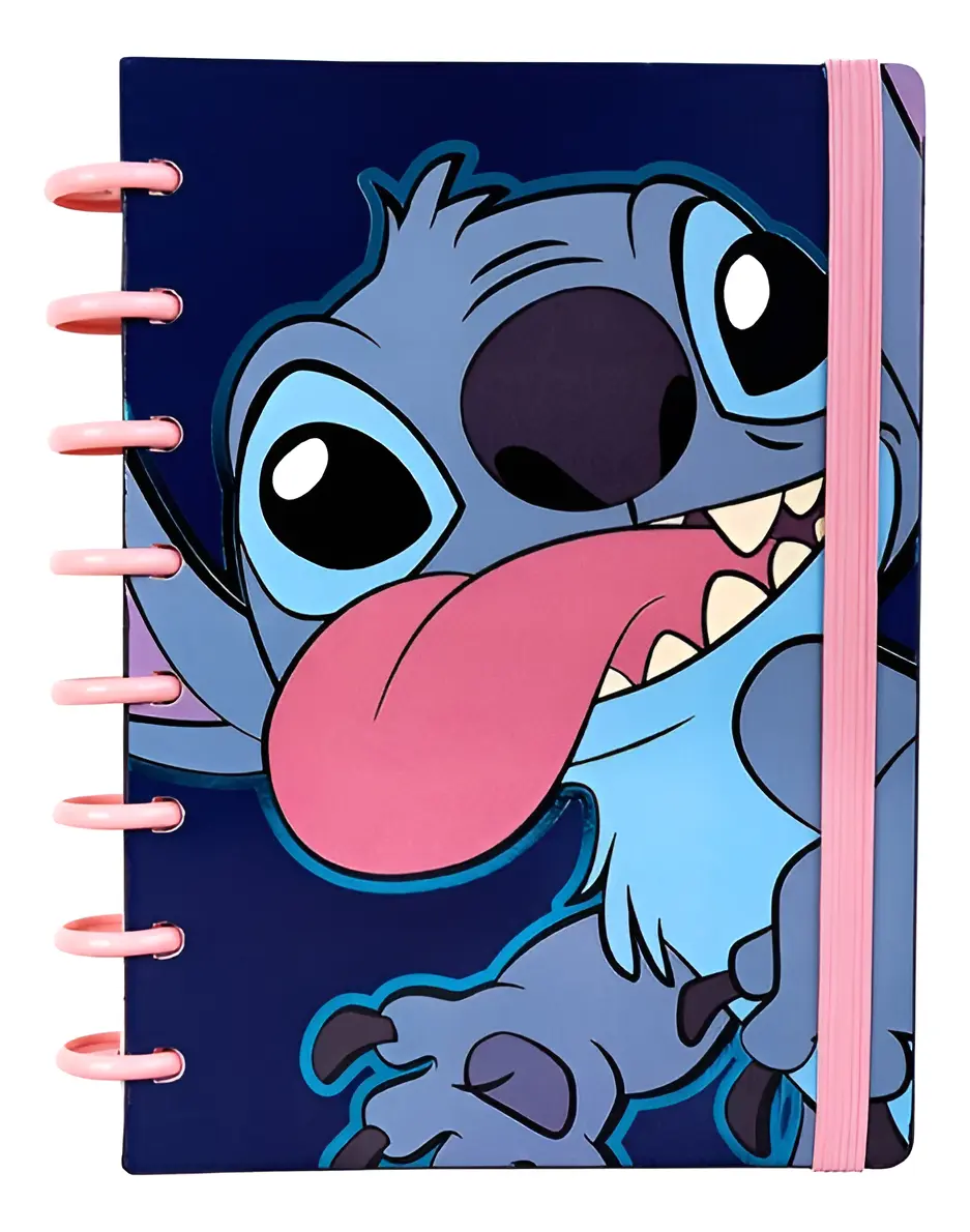 Cuaderno Mooving Loop Discos A5 Stitch