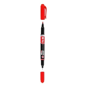 Marcador Filgo Permanente 042 Doble Punta color rojo