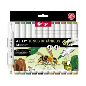 Marcadores Artísticos Filgo Alloy Tonos Botánicos x12