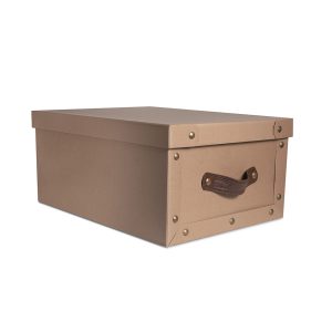 Caja grande con boton diseño Kraft