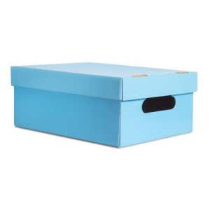 Caja mediana lisa celeste